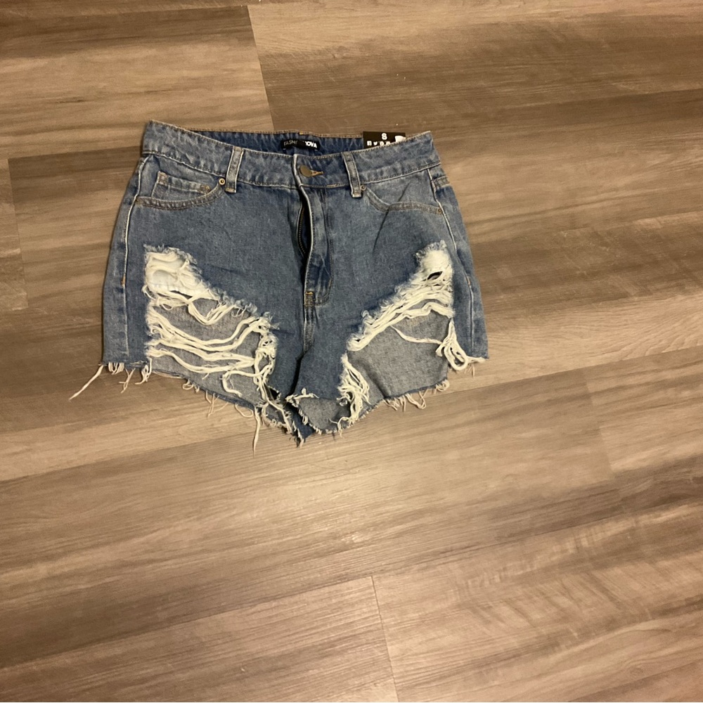 Dark Blue Jean Shorts, Small